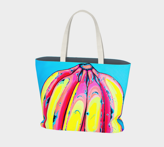 Neon Fat Bananas Market Tote