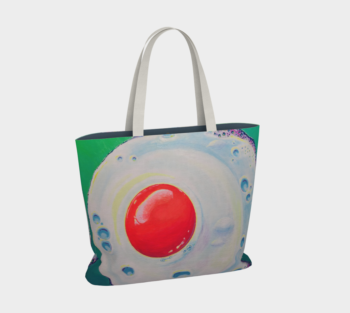 Neon Fried Egg Market Tote