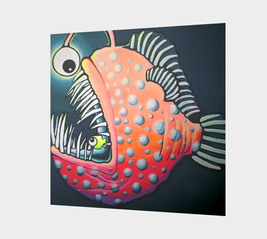Cyclops Anglerfish Aluminum Wall Art