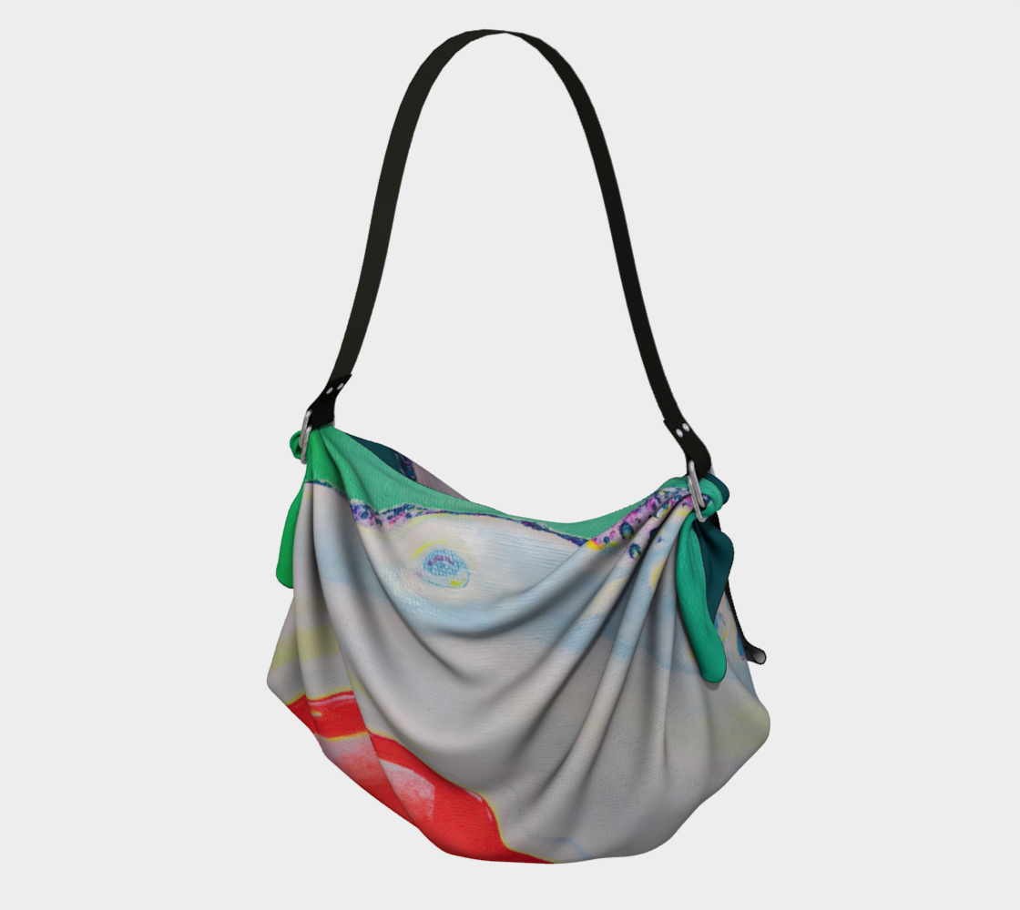 Neon Fried Egg Origami Tote